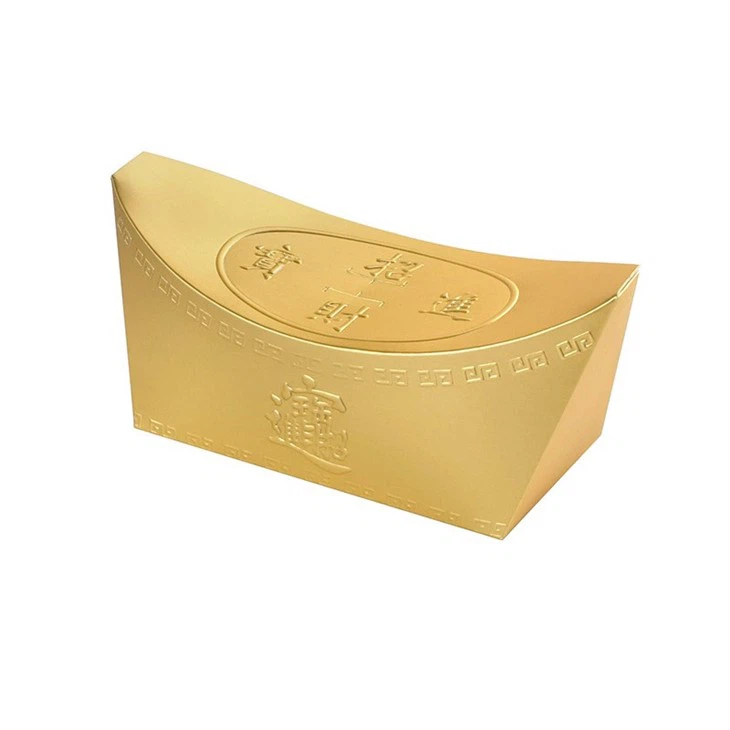 A Candy Box in The Shape Of A Golden Ingot