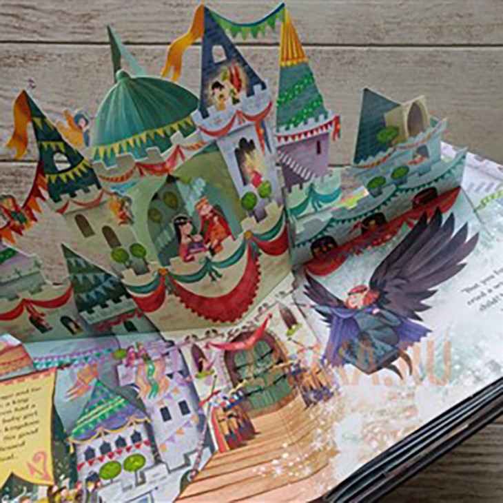 Libro de cuentos emergente de La Bella Durmiente